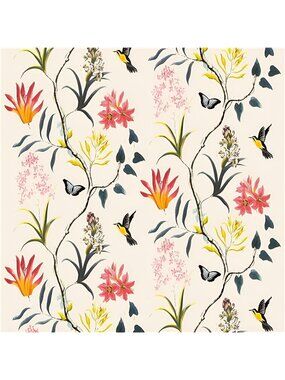 Floral Peel and Stick Wallpaper Vintage Floral Wallpaper 17.7inch x 78.7inch